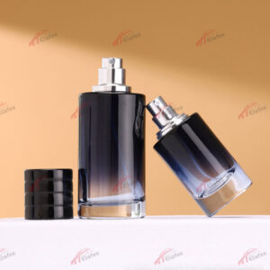 100ml round bayonet perfume bottle HYD854 blue gradient